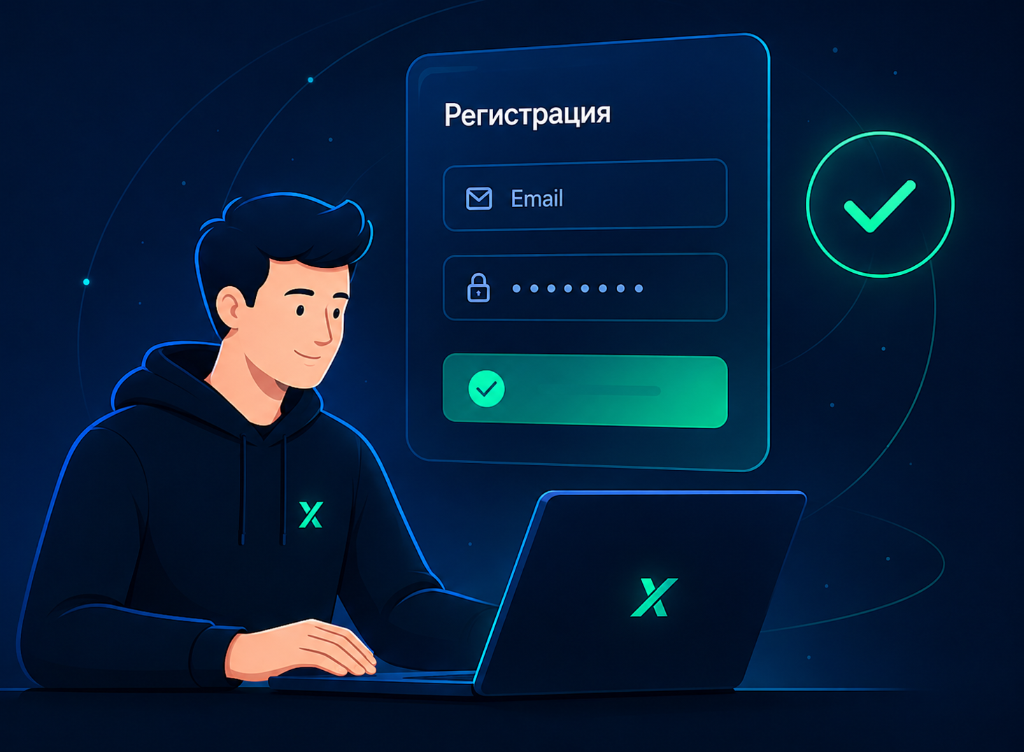 Создание аккаунта HiddenWayX